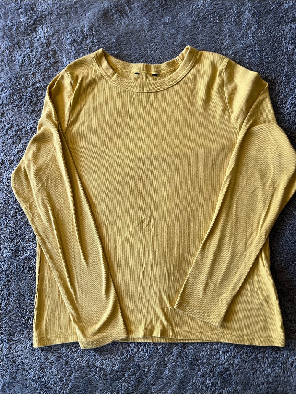 Banana Republic Yellow Crewneck Long Sleeve Top